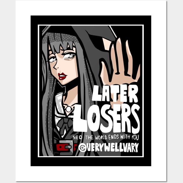 LATER LOSERS (LIGHT) Wall Art by VeryWellVary